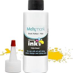 MaxMark Premium Refill Ink for Self Inking Stamps and Ink Pads, Dark Yellow Colour, 113ml-image-15