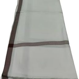 Lafabriqueind Men's Woolen White Lohi/Shawl with Elegant Big Border in Large Size - Pack of 1-45