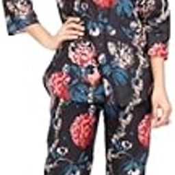 Jaipur Export Quality 100% Pure Cotton Vegetables Color Block Print Comfortable and Causal Nightwear TOP and Bottom Set for Girls and Women in Wholesale Rate. (X-Large) Multicolour-picture-7