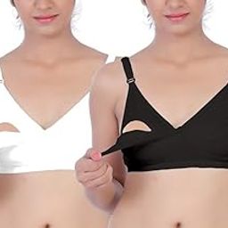 Women's Cotton Nursing Bra - Pack of 3-image-36