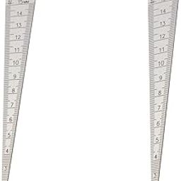 Bore gauge/Taper Gage 1-15mm 1/32-5/8 Inch Stainless Steel Taper Welding Gauge Inch & Metric Feeler Gap Hole Measure Tool (PACK OF 2)-picture-11
