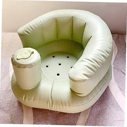 Olpad Baby Inflatable Seat| Portable Adjustable Skin Friendly| Anti Slip and Fall Cute Infant Back Support Sofa| Air Pump Inflatable Seat on Floor| Self-Inflating Baby Chair on Sofa-9