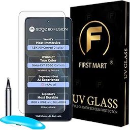 FIRST MART Military-Grade UV Tempered Glass Screen Protector Compatible For Motorola Edge 60 Fusion 5G (6.7 Inches) With Easy Installation Kit| Edge To Edge Coverage |Crystal Clear-image-9