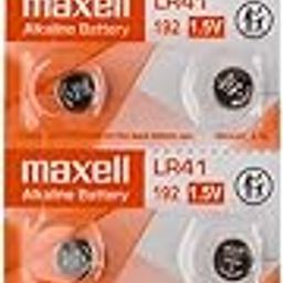 Maxell Genuinebattery LR41 AG3 LR736 392 392a 192 SR41 Button Coin Cell Battery - Pack of 10-21
