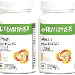 HERBALIFE NUTRITION Herbalife Afresh Energy Drink Mix (Ginger, 50 g) Pack of 2-21