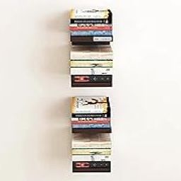 SBF Furniture Book Shelf/Books Stand/Books Rack/Wall Mount Hanging Book Shelves (DIY(Do-It-Yourself) (Set of 2, Brown)-29