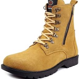 Lethal Original 7-Eye Genuine Suede Leather Ankle Boots for Men-with Metal Zip-image-54