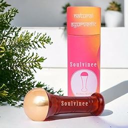 Soulvinee Kansa Wand face Detox Bronze Kansa Wand Body and Foot Massager With Wooden Handle For Detoxification-image-7