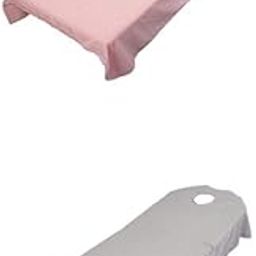 Bnf® 2pcs SPA massage treatment bed cover Grey/Pink | Massage-image-37