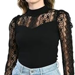Women's Western Cotton Net Long Sleeve Stylish Tops for Women/Girls (110)-image-36