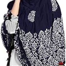 Women Cotton Stylish Hand Printed Scarf, Anti Pollution Full face Scarf With UV Sun Rays Protection Scarf for Women, Dust-picture-18