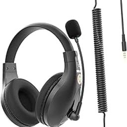 CALANDIS™ Student Headphones with Micophone Adjustable Comfortable Headset for School A566E Black | Headphones | Portable Audio & Headphones-image-4