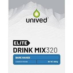 Unived Elite Drink Mix 320 | High Calorie Energy Drink | 2:1 Ratio & 80g Carbohydrates with 1705mg Essential Electrolytes | Endurance Athletes Sports Drink (Bare Naked)-28