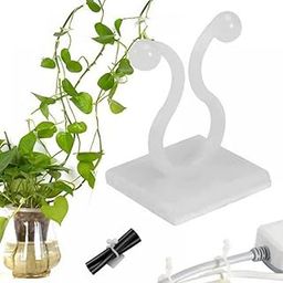 Beeya Gardening® 30 Pcs Plant Wall Climbing Fixing Clips for Climber Vine Plants | Plant Support Garden Clip, 30 Pieces Durable Fiber Wire Holding Set (White Color) Easy to Set-picture-11