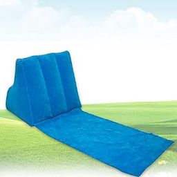 Deoxys Inflatable Back Cushion Portable Beach Reclining Lounger Wedge Shape Lounger Cushion Beach Mat Foldable Waterproof Flocking Back-Rest Chair for Outdoor Camping-image-85