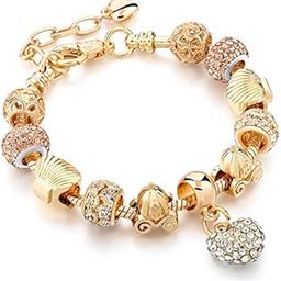Austrian Crystals & DIY Heart/Love/Valentine Charms Sty-Lish Diamond Bracelet.-image-40