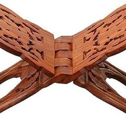 HICKORYBig Size Rehal Book Stand for Religious Holy Book Holder for Read Religions Book Wooden Polished Folding Holy Book Stand, Rehal Reading Book Rest 10 Inch-image-31