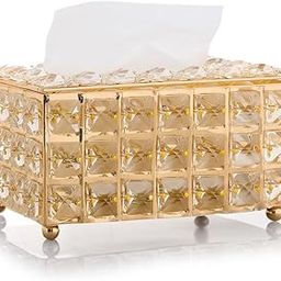 BEBO CREATIONS Tissue Box Holder for Home with Crystal Glass Beads, Tissue Paper Holder, Home Decor, Tissue Dispenser, Napkin Holder for Table, Dining Table Accessories,Size: 7.4x4.3x3.9 Inches-image-54