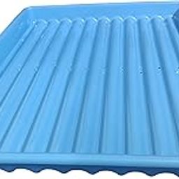 WE Hydroponics Germination Plastic Tray, Microgreens Tray with Water Drainage Holes, 2ft x 1.5ft, Depth 2 inch, Color:Blue (Pack of 1)-picture-13