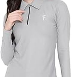 Womens Polo Collar Neck T-Shirt Top (Design: Solid)-image-99