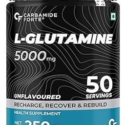 Carbamide Forte L Glutamine Powder 5000mg | L Glutamine Supplement for Men | Post Workout Muscle Recovery Supplements for Men - Unflavoured - 250 grams-20