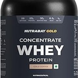 Nutrabay Gold 100% Whey Protein Concentrate with Digestive Enzymes & Vitamin Minerals, 25g Protein | Protein Powder for Muscle Support & Recovery - Cold Coffee, 1 kg-picture-17