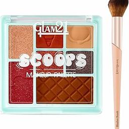 Glam21 Scoops All-in-One Makeup Palette- Sundae Fundae,15g & Lord of the Brushes Blusher Brush | Ultra-Soft, Precision Blending Brush + Highly Pigmented Face Palette | Combo Pack Of 2-image-19