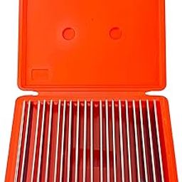 TEXALAN(R) 20 Pairs (40pcs) 1/32" X6" Steel Parallel Set .0002" Hardened Precision Machinist Tools in Case for Drilling & Milling-picture-20