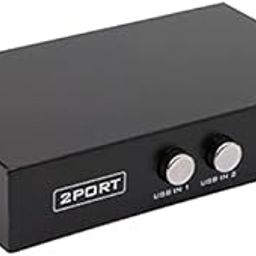 StoreIN™ Printer Sharing Switch 2 Ports USB 2.0 Selector Switch for PC Sharing Switch Box for PC Computer Scanner Printers Projector Camera and Keyboard (Note:- Cables are Not Included)-27