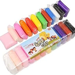 DOTFUSION Ultra-Light Creative Art and Craft Air Dry Super Clay with Carving Molding Tools Kit for Girls and Boys Set of 12 PC-image-18