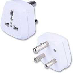 MX 3 PIN (Type-D) Universal Socket Plug,Worldwide Travel Adaptor, Multi Plug, Conversion Plug, Socket Connector (Converts 15 Amps to 5 Amps) PC Moulded Pack of 2-7