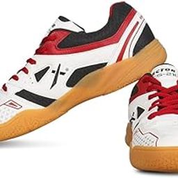 CS 2100 Badminton Shoes, White/Black/Maroon-image-29