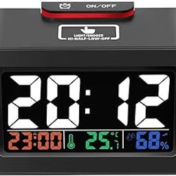 3NH® Dg-C1R Brother Double Knob Simplified Alarm Clock Touch Adjust Backlight With Temperature Humidity Display |31132-image-16