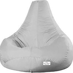 RnS Rest 'n' Sleep - Bean Bag Cover Teardrop Without Beans for Living Room, Bed Room for Relaxing (Light Grey, XXXL)-image-68