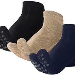 Unisex Two-Toe Grip Socks Anti-Slip Socks for Yoga, Pilates, Home & Elderly Use | Non-Skid Sole for Fall Prevention | Breathable & Stretch Fit-image-19