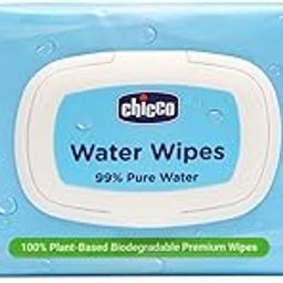 Chicco 99% Pure Water Baby Wipes, 72 Pieces, Fliptop Pack | 100% Plant Based Biodegradable Wet Wipes for Nappy, Face and Hands | Dermatologically Tested | No Phenoxyethanol, Parabens or Alcohol-59