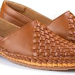 Handmade Leather Casual Slip-On Loafer Shoes for Men | Everyday Wear | Comfortable & Stylish | Smart Ethnic Shoe-image-49