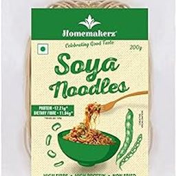 Homemakerz Soya Noodles, Natural, Preservative Free, Not Fried & No Oil, Zero Maida, Healthy & Tasty Hakka Noodles With High Fibre & Protein, 200g-image-68