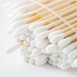 FROWWY Eco-Friendly Wooden Cotton Swabs | Ear Cleaning Buds for Removing Ear Wax, Baby Care, Art & Craft | 100% Pure Cotton Buds | COTTON EARBUDS [ 200 PCS ]-image-81