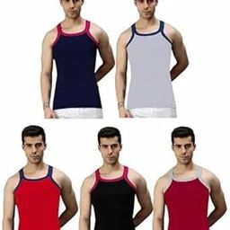 Men Cotton Multicolour Gym Vest Pack of 5_7-picture-16