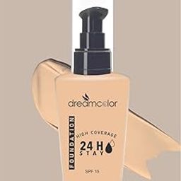 Dreamcolor 24H Stay High Coverage Foundation, SPF 15, Matte Poreless, 30ml-image-10