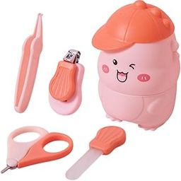FunBlast Baby Nail Care Kit – 4-Piece Set with Nail Clipper, Scissors, File & Tweezer, Safe & Gentle Baby Grooming Set for Newborns, Infants & Toddlers (Pink)-image-10