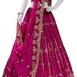 Womens Net Semi Stitched LEHENGA CHOLI for women Ladies use lehenga choli for women For ready to wear lehenga choli for women And lehenga choli for women-picture-28