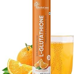 Herbal Max Glutathione Effervescent Tablets – 15N Packed with Vitamin C, Hyaluronic Acid & Biotin to Support Healthy Hair, Skin & Nails for a Natural Glow & Boost Hydration-image-91