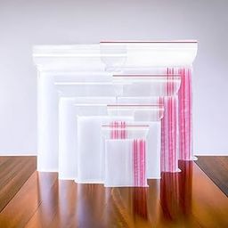 ASTRELLA 5x6 Inch 100 Pcs Transparent Reusable/Resealable Airtight Zip lock Bag Plastic Storage Pouch (Pack of 100)-image-19