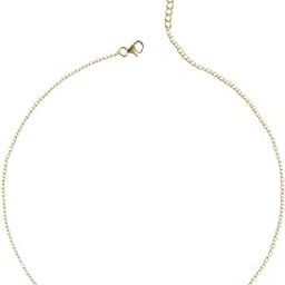 925 Sterling Silver Pearl Charm Necklace Chain | Gold Rhodium Plated | Gift for Women and Girls-image-39