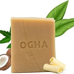 OGHA LUXXURY Butter Soap – Handmade Organic Moisturizing Bar with Shea & Cocoa Butter | Ultra Nourishing for Dry Skin | Natural Herbal Bath Soap for Men & Women | Pack of 1 (2)-1