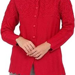 Women's Wool Round Neck Cardigan-picture-33