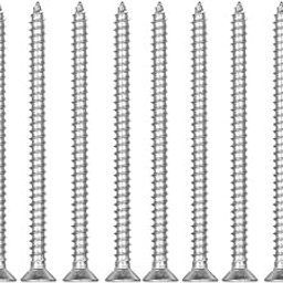 B K JAGAN & CO Stainless Steel Self Tapping Screws - Flat CSK Philips Head (Size No.10 X 100mm/4 inches) (Qty 10 Pcs)-picture-26