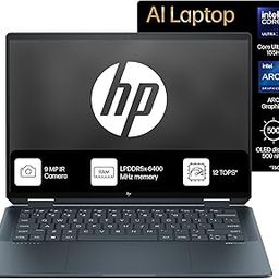 HP Spectre x360, Intel Evo Core Ultra 7 155H, Built-in AI, 14-inch (35.6 cm), 2.8K OLED, 32GB LPDDR5x, 1TB SSD, 120 Hz IMAX, 9MP IR Camera w/Camera Shutter (Win 11, MSO, Blue, 1.34 kg), eu0556TU-picture-0